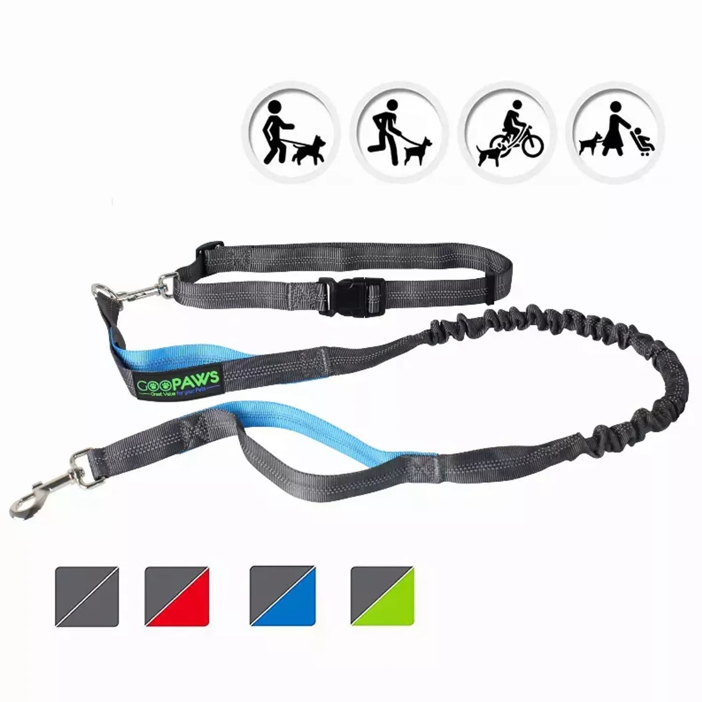 JESPET Hands Free Dog Leash for Running, Walking or Hiking