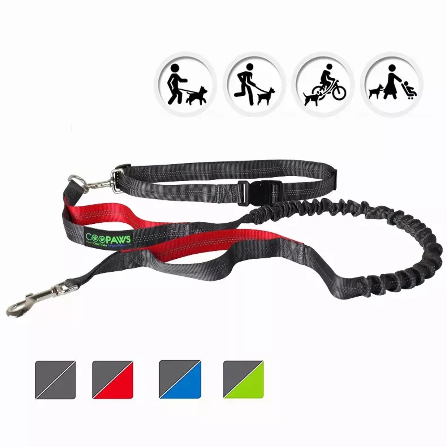 JESPET Hands Free Dog Leash for Running, Walking or Hiking