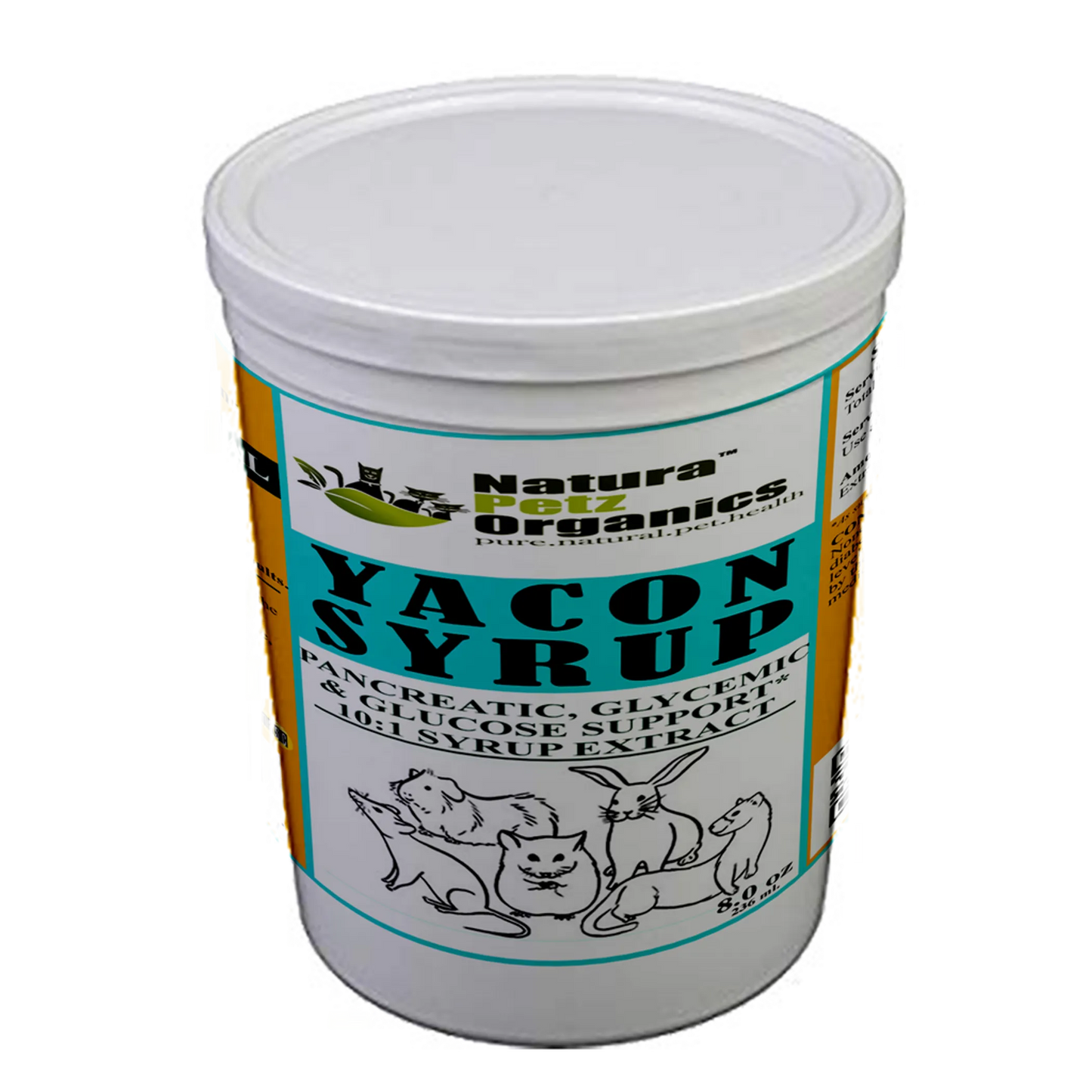 Yacon Leaf Syrup - Pancreatic Support* 10:1 The Petz Kitchen Yacon Syrup 10:1 Alcohol Free For Dogs & Cats* Meals & Treats