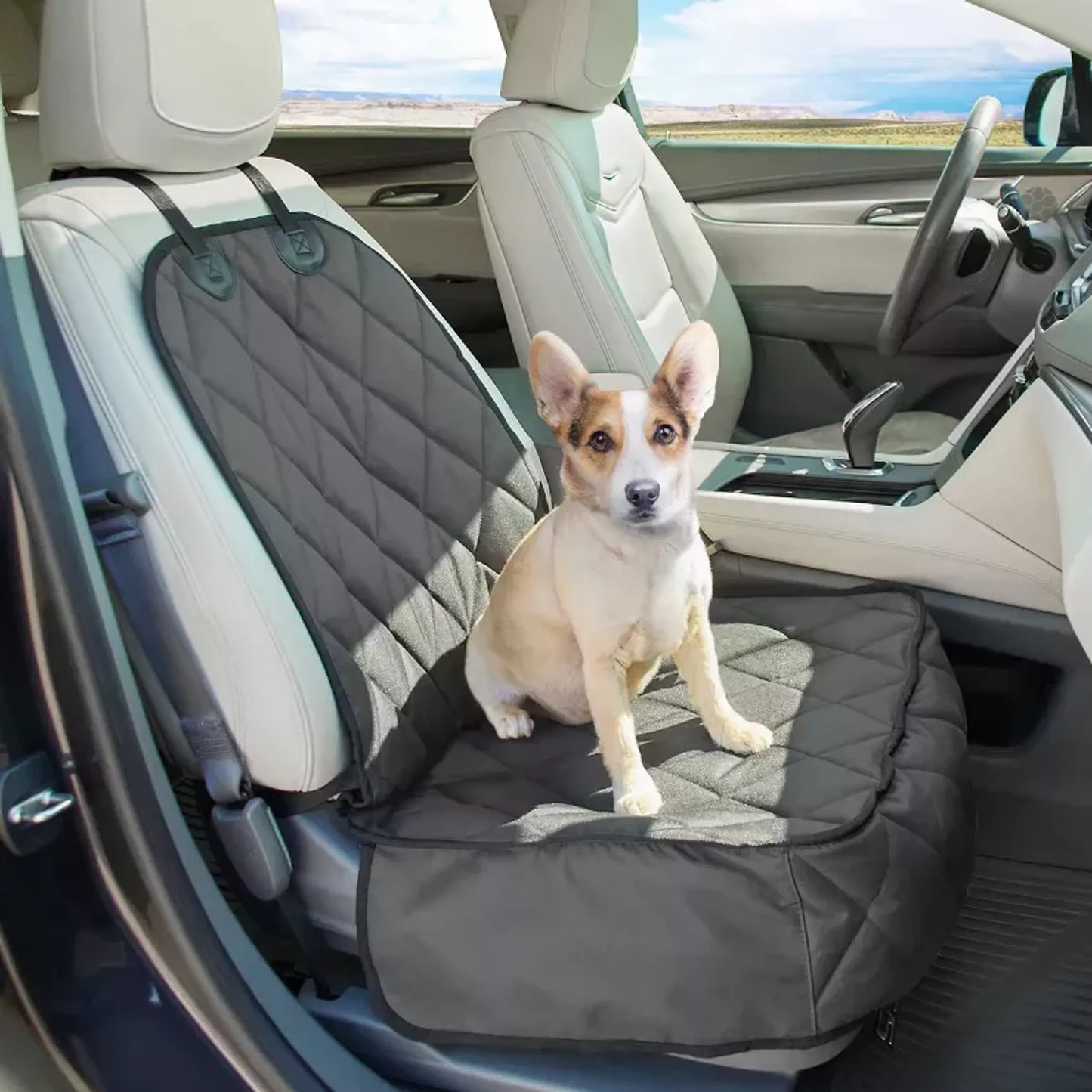 GOOPAWS Dog Front Car Seat Cover