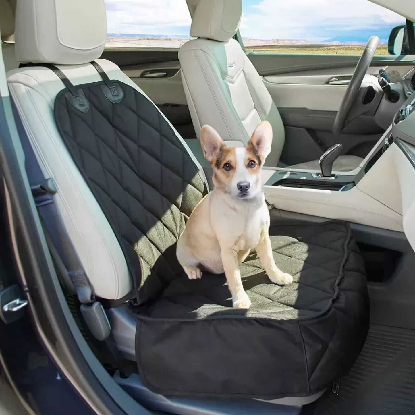 GOOPAWS Dog Front Car Seat Cover