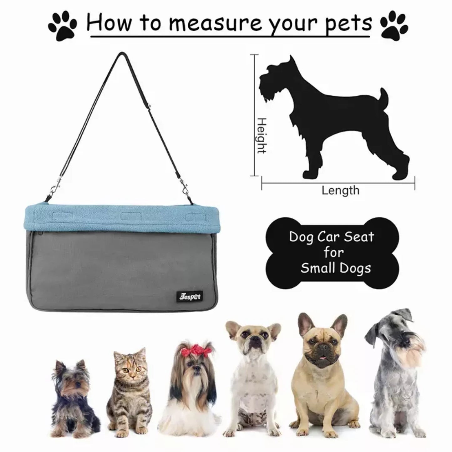 JESPET & GOOPAWS Dog Booster Seat