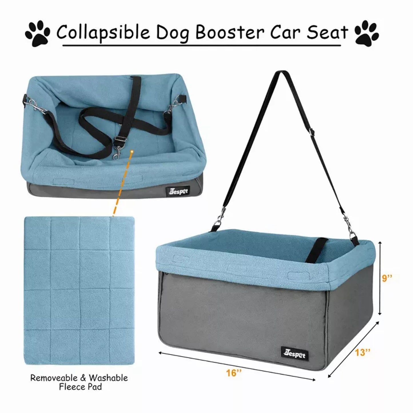 JESPET & GOOPAWS Dog Booster Seat