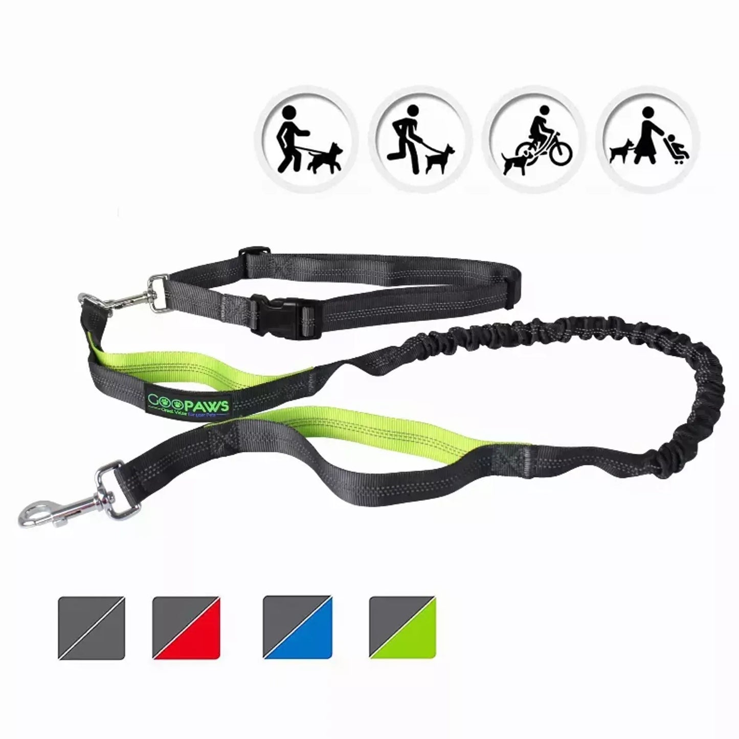 JESPET Hands Free Dog Leash for Running, Walking or Hiking