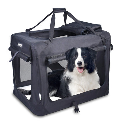 3 Door Soft Sided Folding Travel Pet Carrier