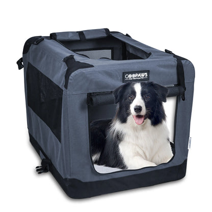 3 Door Soft Sided Folding Travel Pet Carrier