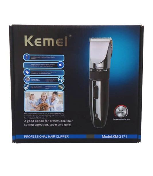 Kemei Professional Pet Hair Rechargeable Grooming Clippers