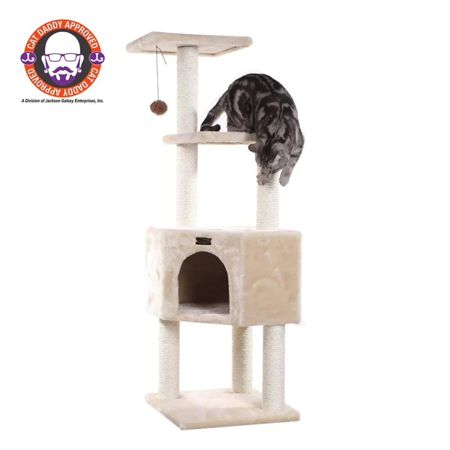 Real Wood 3 Level Cat Tower