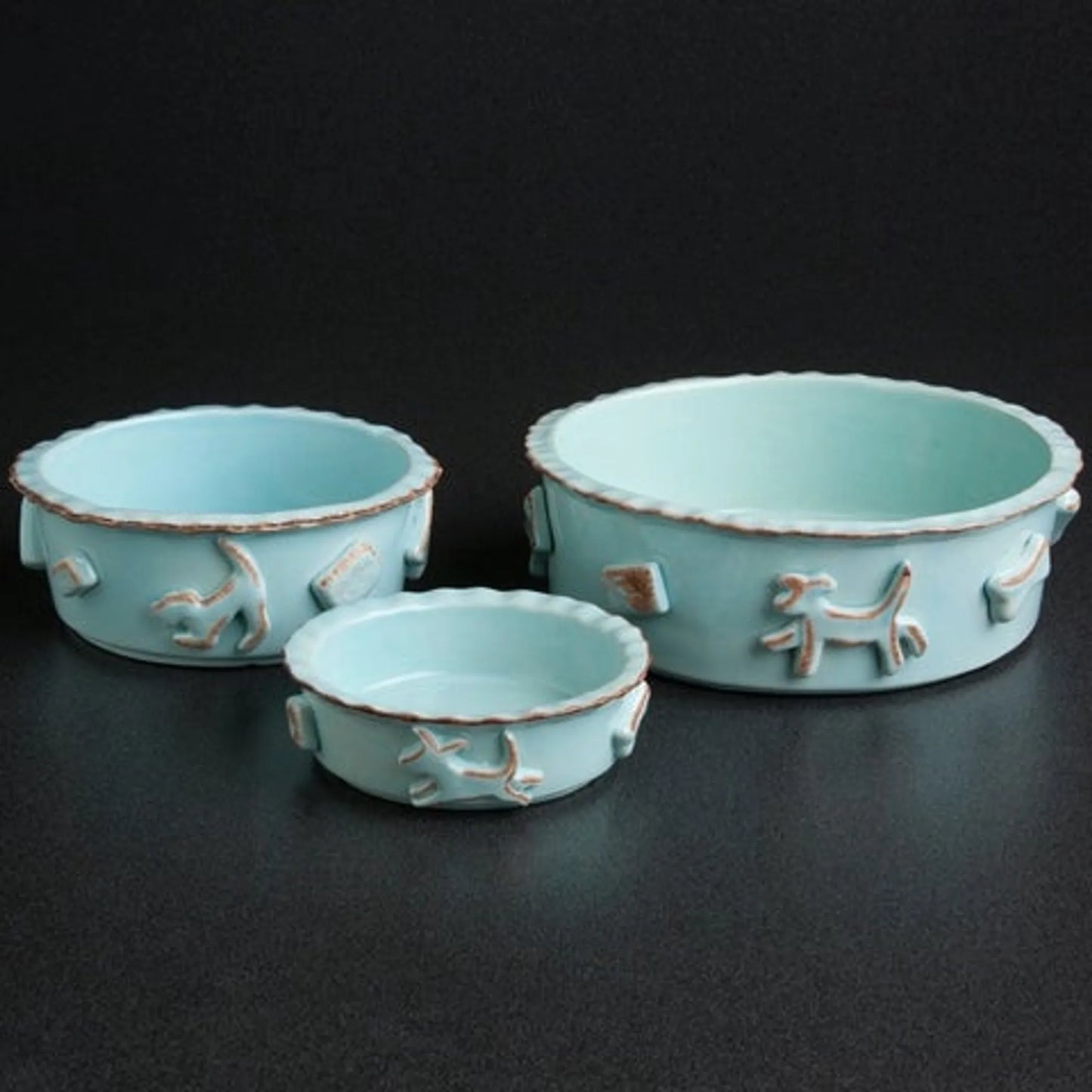 Carmel Ceramica Dog Food/Water Bowl