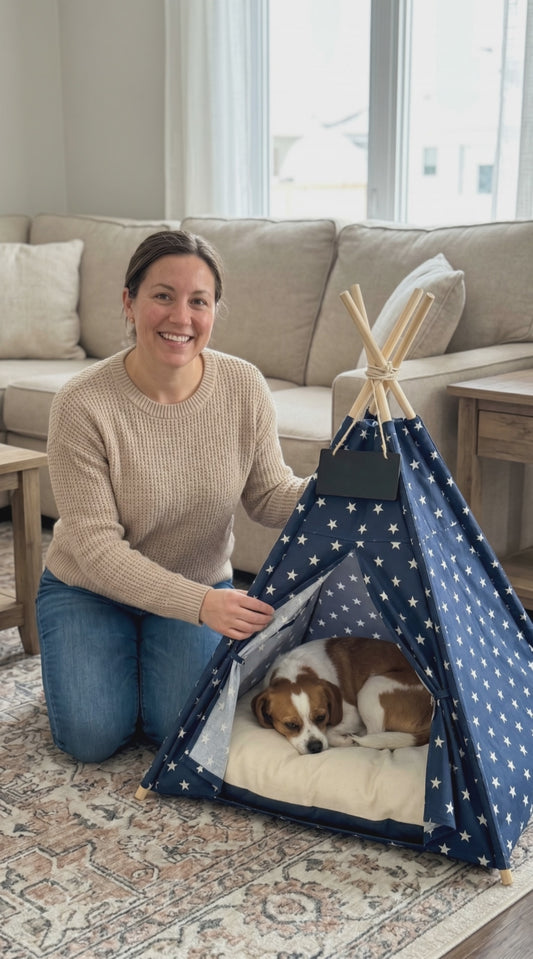 Canvas Pet Tent for Small and Medium Dogs